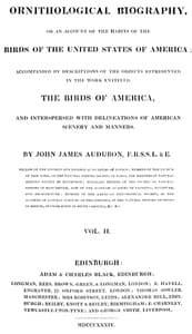 Ornithological biography, Vol. 2 (of 5)