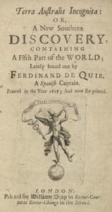 Terra Australis Incognita; Or, A New Southern Discovery, containing A Fifth Part of the World