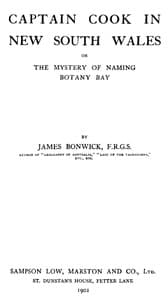 Captain Cook in New South Wales; Or, The Mystery of Naming Botany Bay book cover