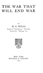 The War That Will End War book cover