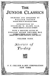 The Junior Classics, Volume 9: Stories of To-day book cover