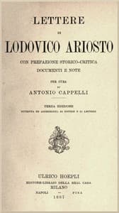Lettere di Lodovico Ariosto
Con prefazione storico-critica, documenti e note book cover