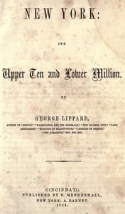 New York: Its Upper Ten and Lower Million book cover