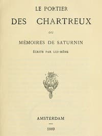 Le portier des Chartreux, ou mémoires de Saturnin écrits par lui-même book cover