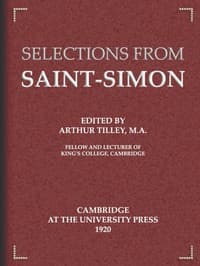 Selections from Saint-Simon