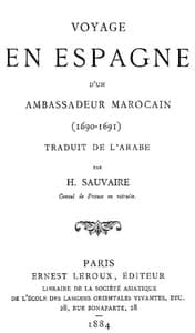 Voyage en Espagne d'un Ambassadeur Marocain (1690-1691)