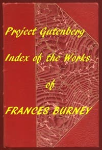 Index of the Project Gutenberg Works of Madame D'Arblay (Frances Burney) book cover