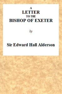 A Letter to the Bishop of Exeter