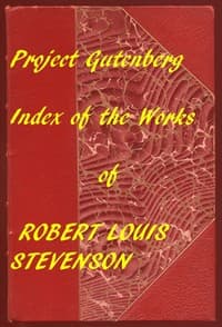 Index of the Project Gutenberg works of Robert Louis Stevenson book cover
