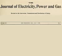 The Journal of Electricity, Power and Gas, Volume XX, No. 18, May 2, 1908
Devoted to the Conversion, Transmission and Distribution of Energy