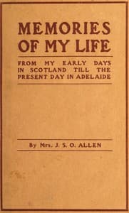 Memories of my life book cover