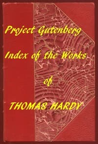 Index of the Project Gutenberg Works of Thomas Hardy book cover