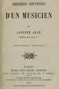 Derniers souvenirs d'un musicien