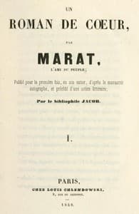 Les aventures du jeune Comte Potowski, Vol. 1 (of 2)
Un roman de coeur par Marat, l'ami du peuple