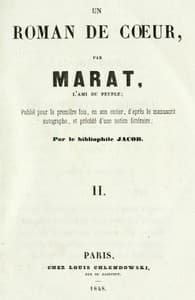 Les aventures du jeune Comte Potowski, Vol. 2 (of 2)
Un roman de coeur par Marat, l'ami du peuple