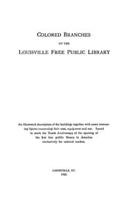 Colored Branches of the Louisville Free Public Library