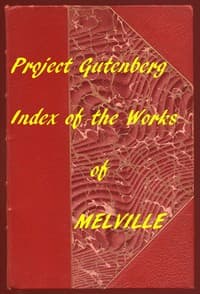 Index of the Project Gutenberg Works of Herman Melville book cover