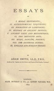 The Essays of Adam Smith