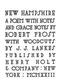 New Hampshire, A Poem; with Notes and Grace Notes
