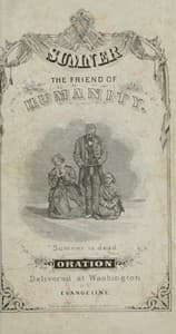 Oration on Charles Sumner, Addressed to Colored People book cover