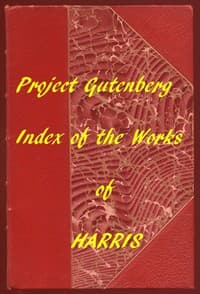 Index of the Project Gutenberg Works of Joel Chandler Harris book cover