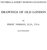 Drawings of Old London