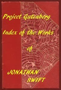 Index of the Project Gutenberg Works of Jonathan Swift book cover