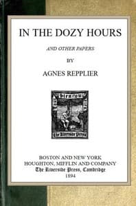 In the Dozy Hours, and Other Papers book cover