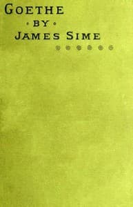 Life of Johann Wolfgang Goethe book cover
