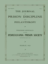 The Journal of Prison Discipline and Philanthropy, March 1912
New Series No. 51