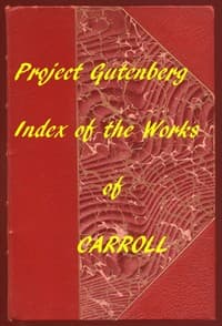 Index of the Project Gutenberg Works of Lewis Carroll book cover