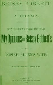 Betsey Bobbett: A Drama book cover