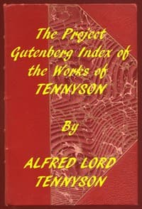 Index of the Project Gutenberg Works of Alfred Lord Tennyson book cover
