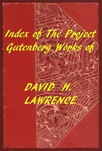Index of the Project Gutenberg Works of David H. Lawrence book cover