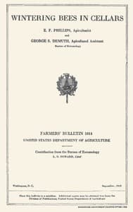 Wintering Bees in Cellars book cover