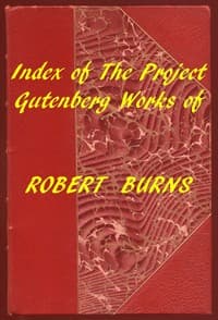 Index of the Project Gutenberg Works of Robert Burns book cover