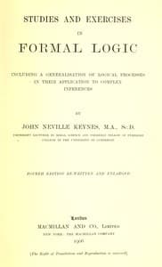 Studies and Exercises in Formal Logic