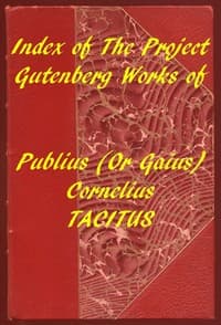 Index of the Project Gutenberg Works of Cornelius Tacitus book cover