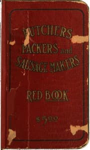 Butchers', Packers' and Sausage Makers' Red Book book cover