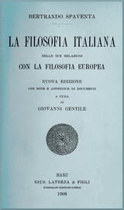 La filosofia italiana nelle sue relazioni con la filosofia europea