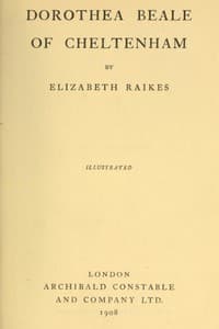 Dorothea Beale of Cheltenham book cover