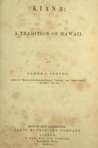 Kiana: a Tradition of Hawaii book cover