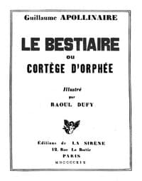 Le bestiaire: ou, Cortège d'Orphée book cover