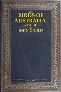 The Birds of Australia, Vol. 2 of 7 book cover