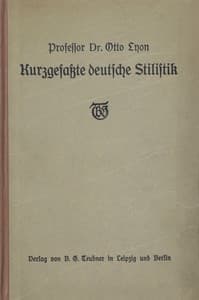 Kurzgefaßte Deutsche Stilistik