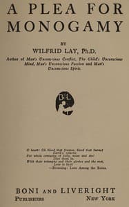 A Plea for Monogamy book cover