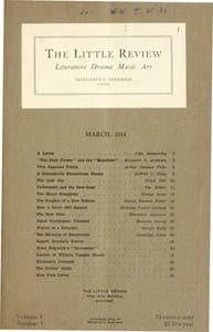 The Little Review, March 1914 (Vol. 1, No. 1) book cover
