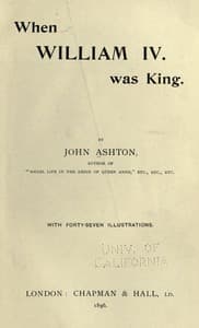 When William IV. Was King