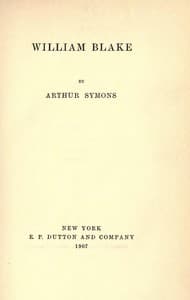 William Blake book cover