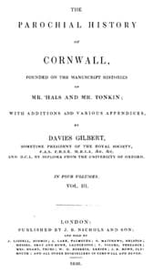The Parochial History of Cornwall, Volume 3 (of 4)